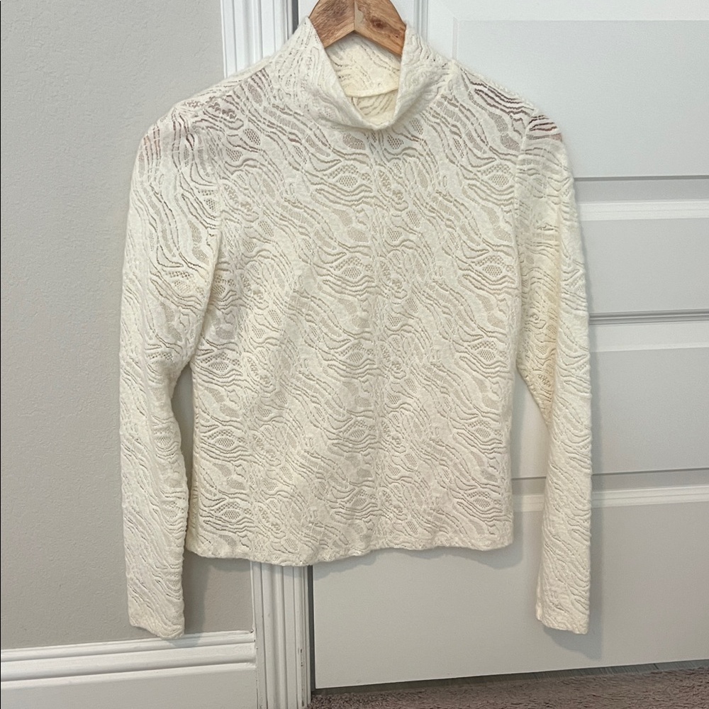 Anthropologie Cream Sweater